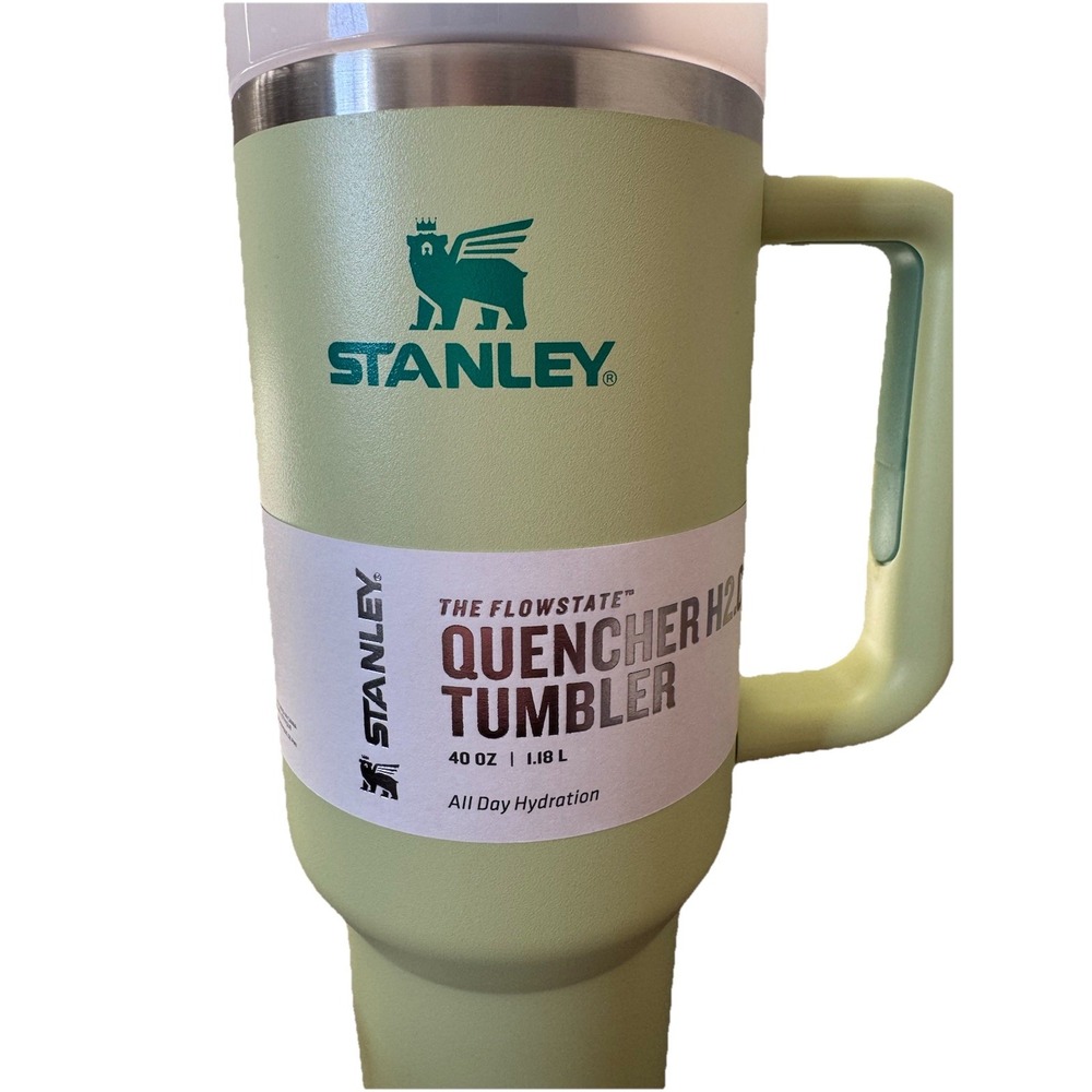 New Stanley 40 oz Stainless Steel Quencher H2.0 FlowState Green Cup Tumbler - Picture 2 of 9
